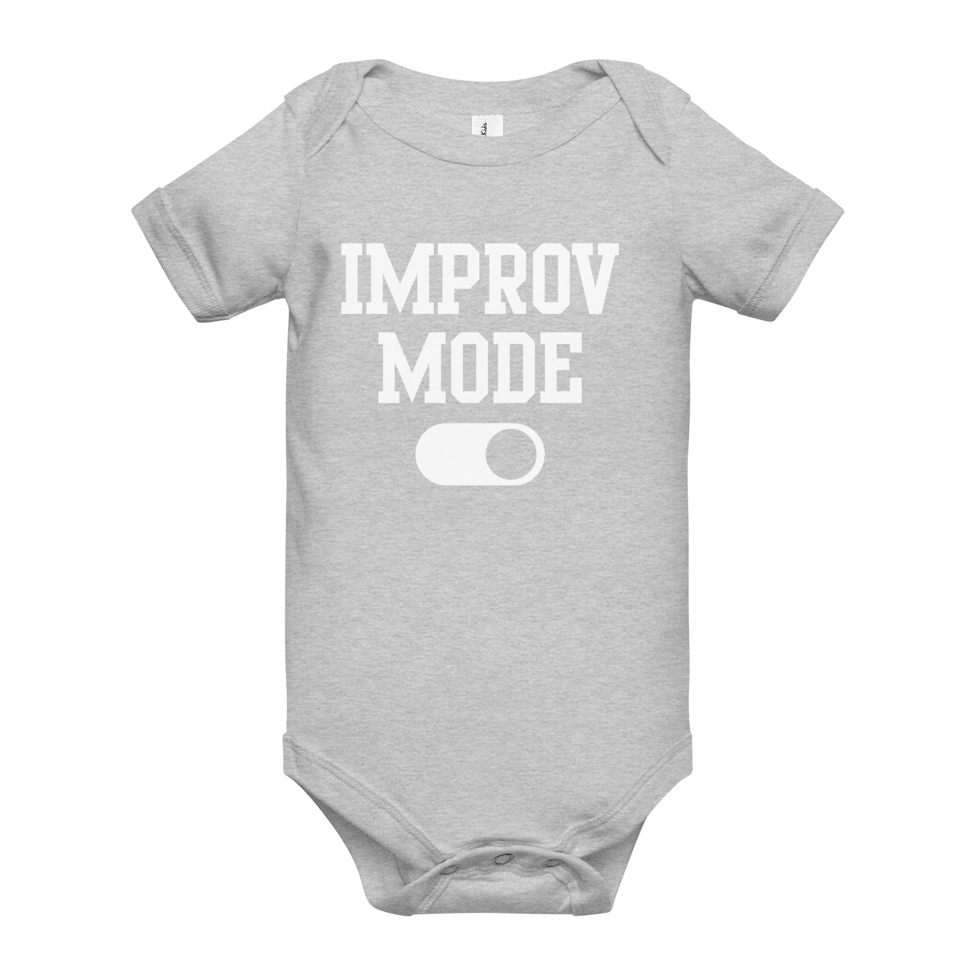"Improv Mode" Baby short sleeve one piece