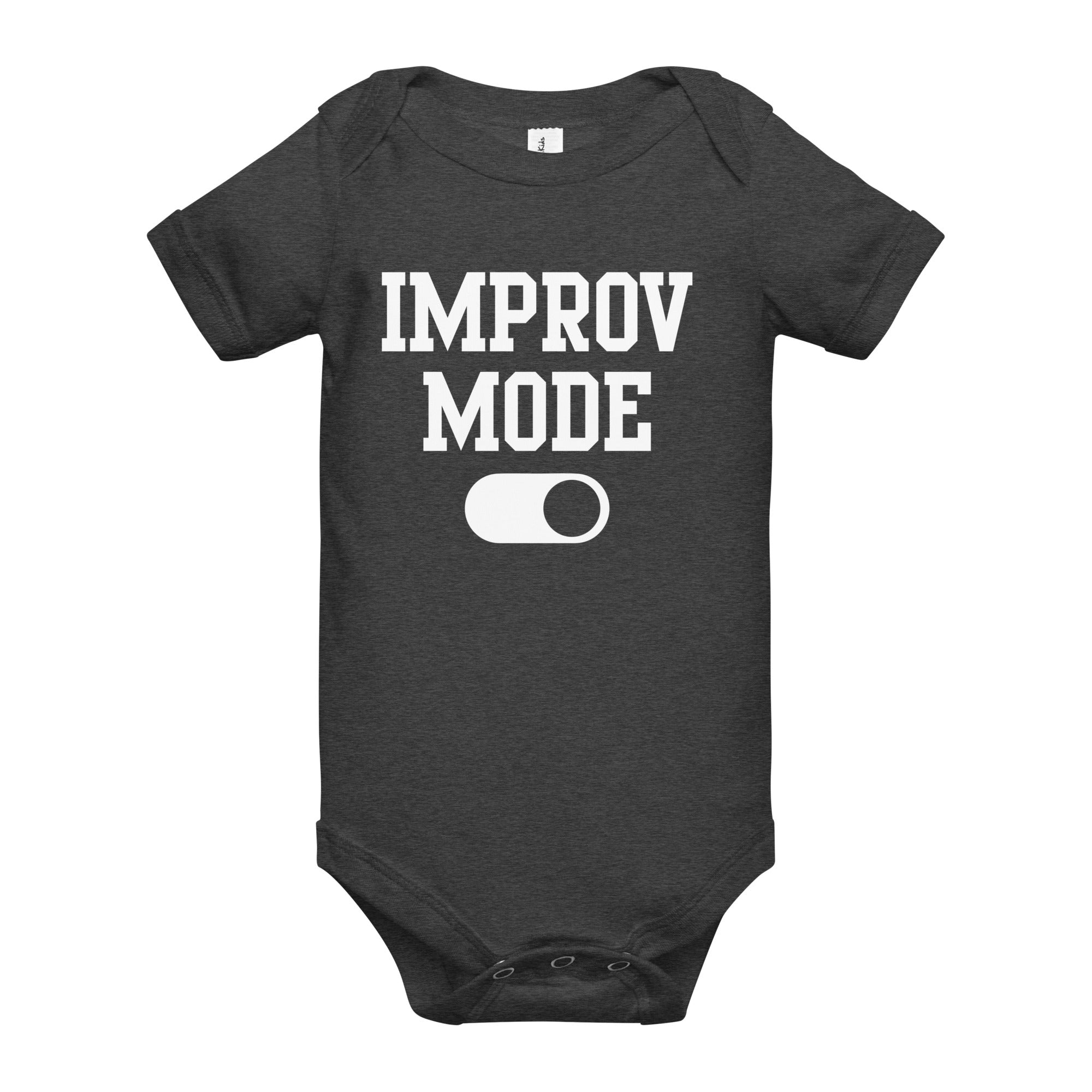 "Improv Mode" Baby short sleeve one piece
