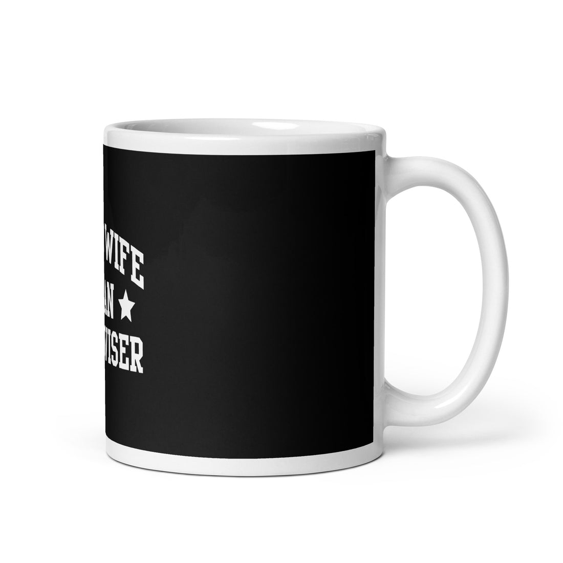 White glossy mug