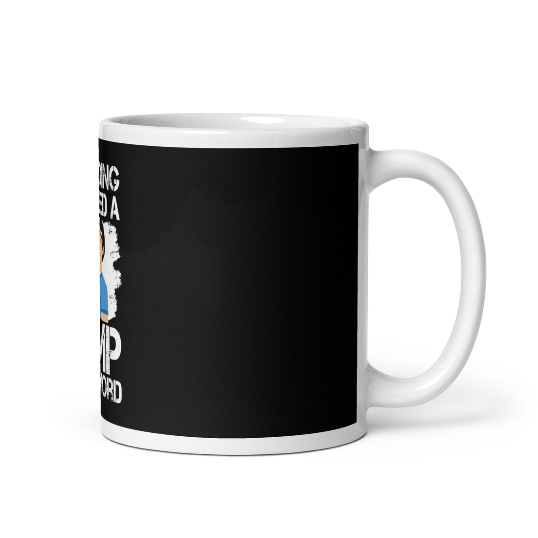 White glossy mug