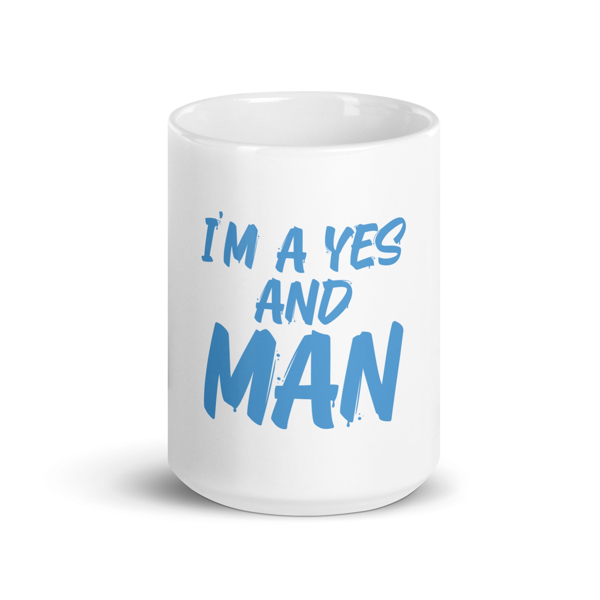 White glossy mug