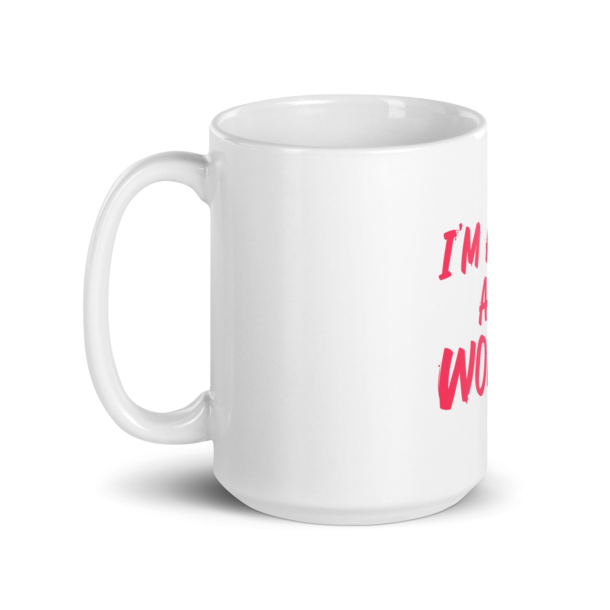 White glossy mug