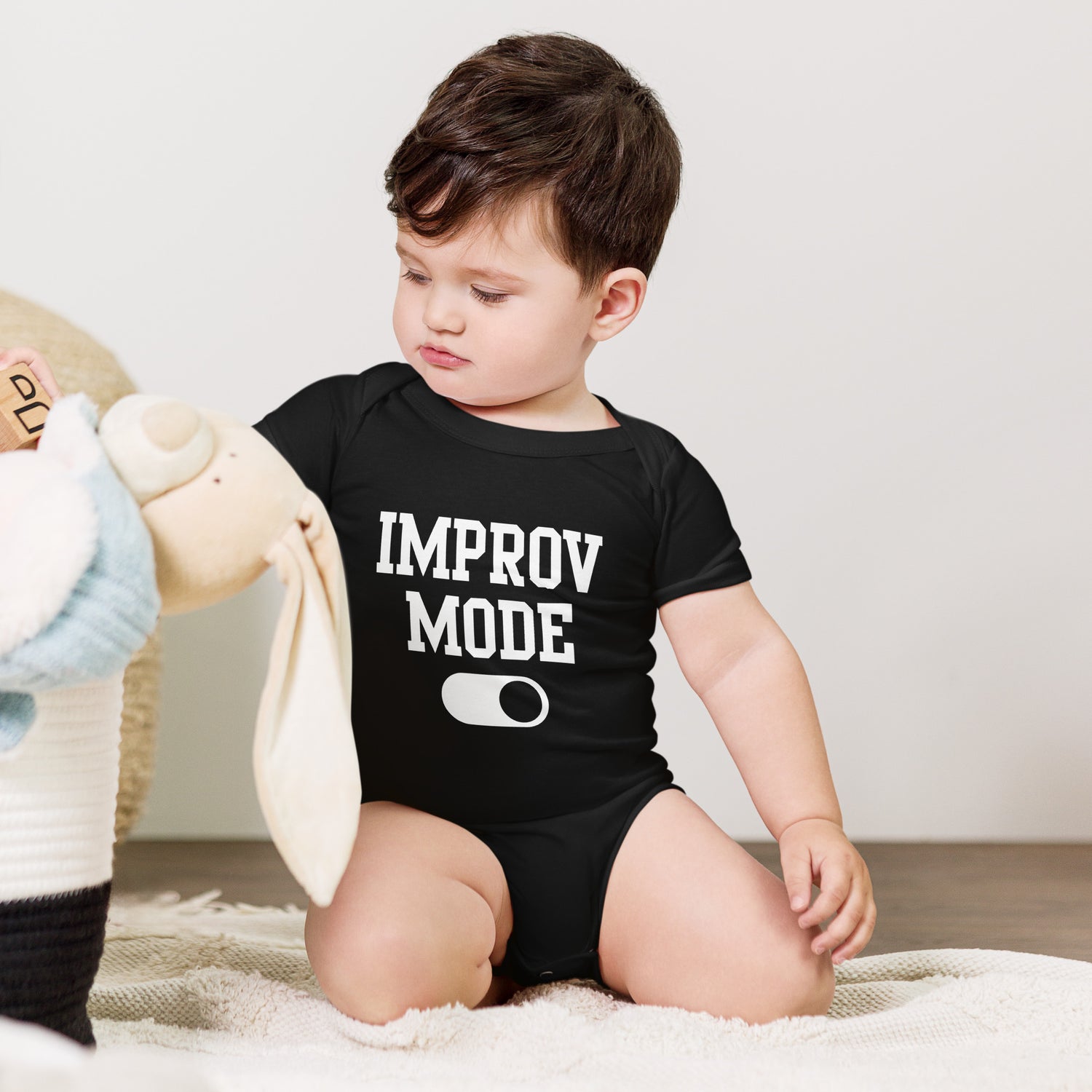 &quot;Improv Mode&quot; Baby short sleeve one piece