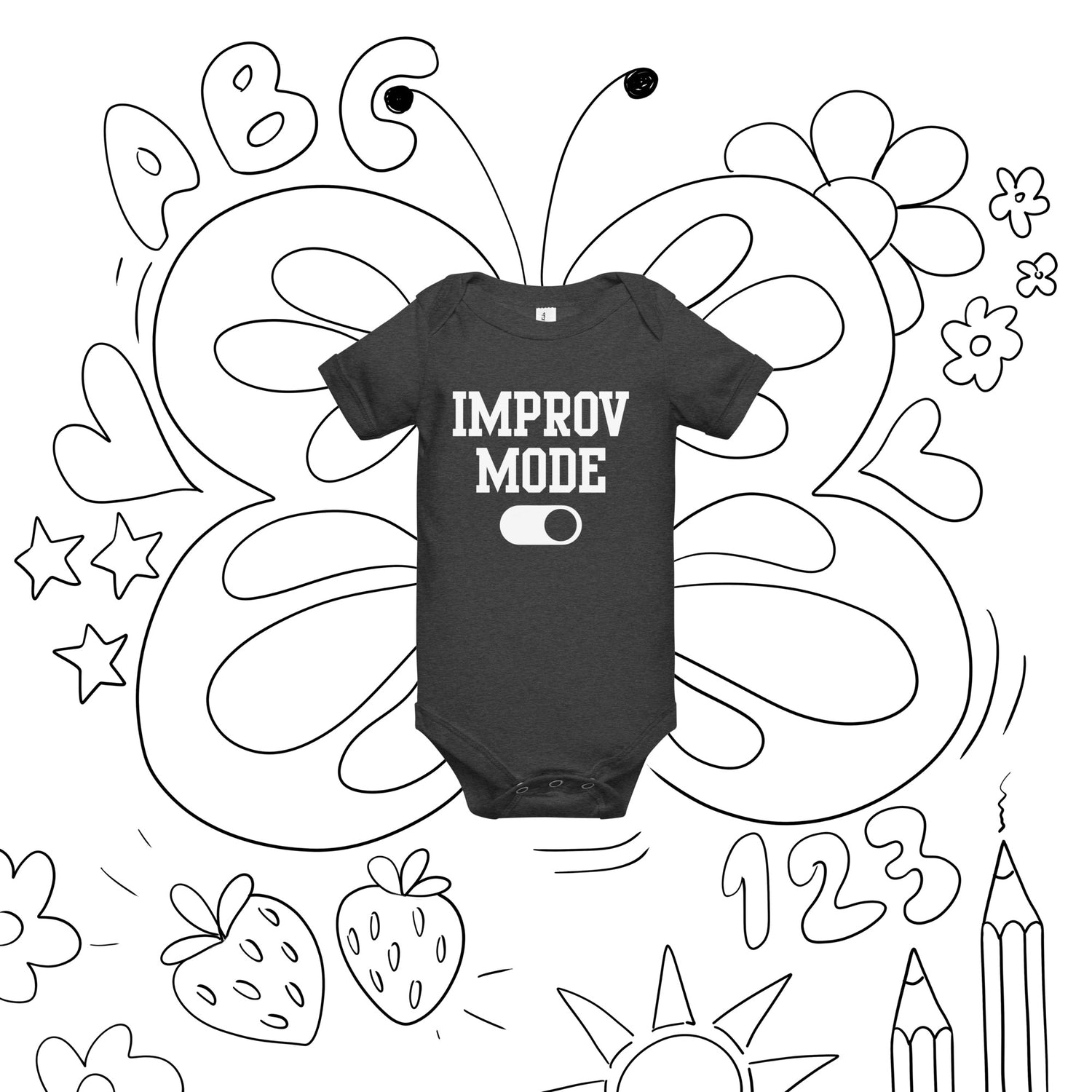 &quot;Improv Mode&quot; Baby short sleeve one piece