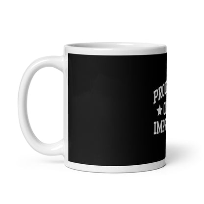 White glossy mug