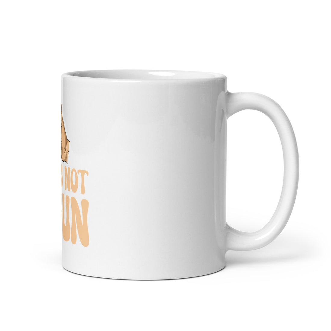 White glossy mug