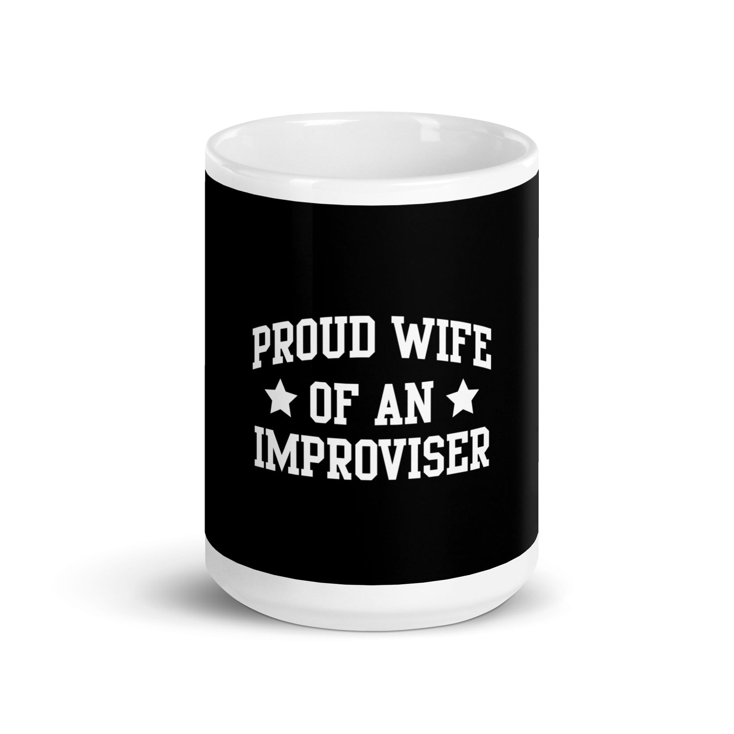 White glossy mug