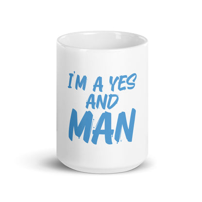 White glossy mug