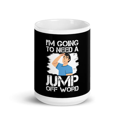 White glossy mug