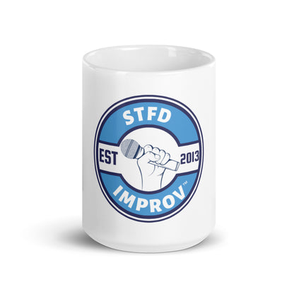 White glossy mug