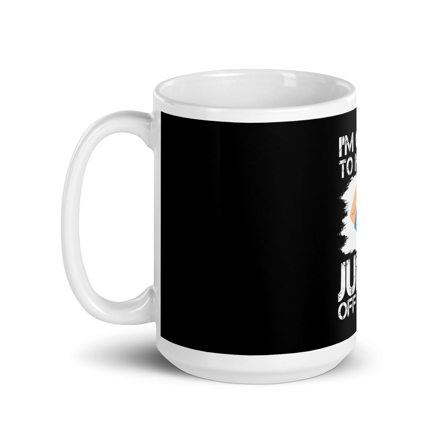 White glossy mug