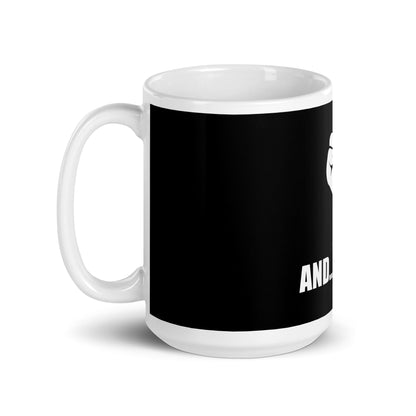 White glossy mug
